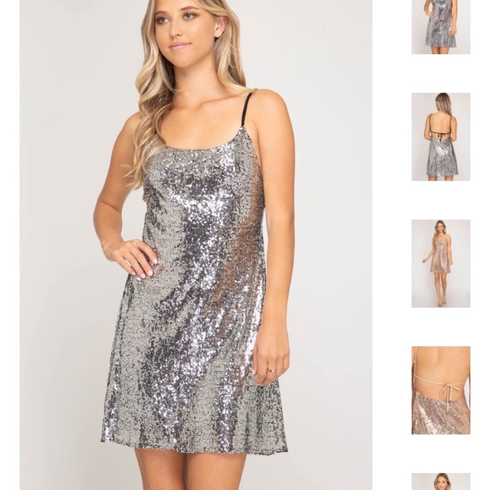 ✨Stunning in Sequins Dress✨